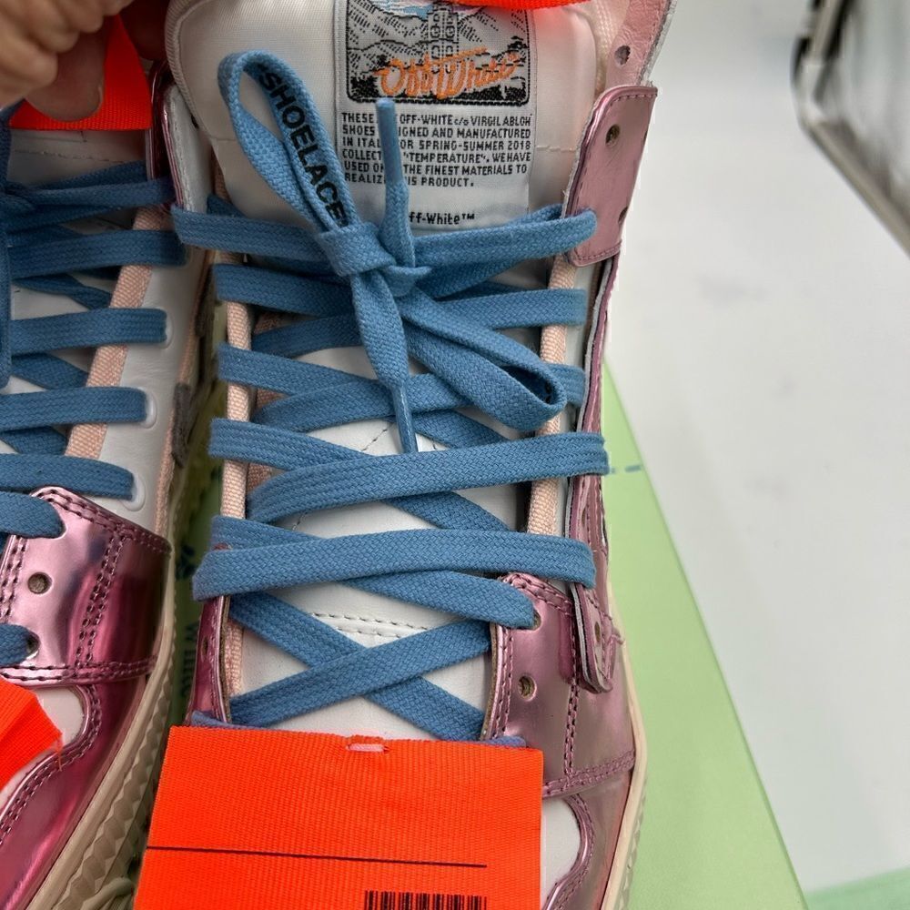 Women’s off white special edition high top sneakers size 40 made in Italy - Picture 9 of 11